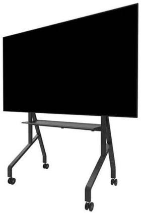 Grindų stovas plokštiesiems ekranams NewStar Neomounts, juodas, 110 cm x 66 cm x 106 - 136 cm