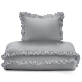 Patalynės užvalkalų komplektas PPS-02, šviesiai pilka, 100 x 135 cm