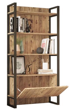 Pastatoma lentyna Kalune Design ML6-A, ruda, 34 cm x 90 cm x 180 cm