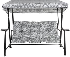 Lauko sūpynės Patio Hawaii Black Edition, juodos/pilkos, 176 cm x 113 cm x 155 cm