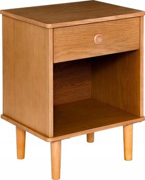 Naktinis staliukas Atmosphera Charlie, rudas, 35 cm x 44.5 cm x 61 cm