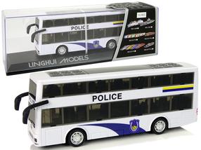  Žaislinis autobusas Lean Toys Police, balta