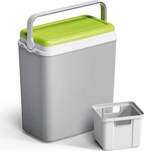 Šaltdėžė Adriatic GREEN WHALE, žalia/pilka, 40 x 24 cm, 29 l