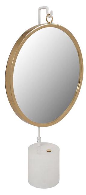 Kosmetinis veidrodis Kayoom Eleganca 325, pastatomas, 41 cm x 75 cm, aukso/balta