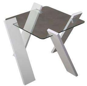 Kavos staliukas Kalune Design Roman Mini, baltas, 57 cm x 57 cm x 41 cm