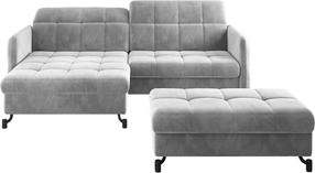 Baldų komplektas Lorelle & Pouf Left Paros 05, vidaus, šviesiai pilka