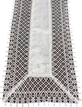 Stalo takelis stačiakampė G09-03, juoda/kreminė, 40 x 85 cm