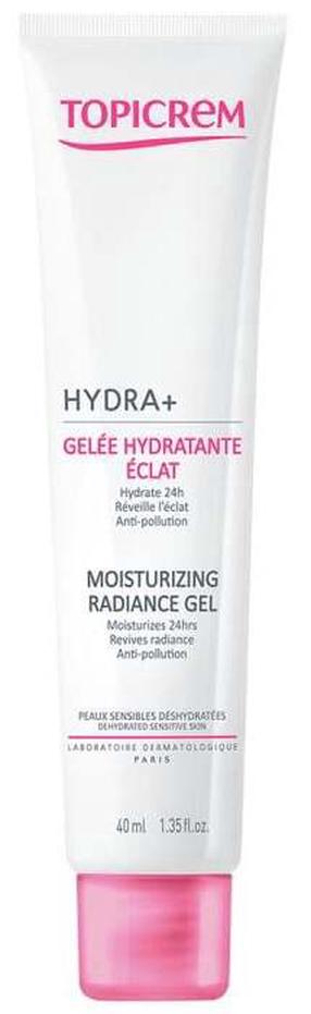 Veido gelis Topicrem Hydra+ Moisturising Radiance, 40 ml