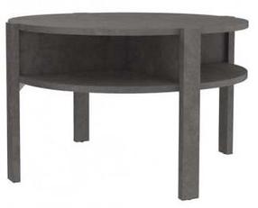 Kavos staliukas Forte Tobago, tamsiai pilka, 74.4 cm x 74.4 cm x 45.5 cm