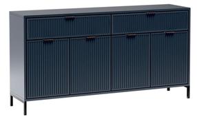 Komoda Eleganzo LS-1, mėlyna, 40.6 cm x 165.3 cm x 86 cm