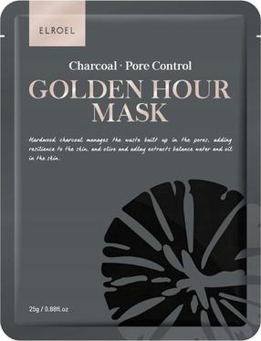 Veido kaukė Elroel Golden Hour Charcoal - Pore Control, 25 g
