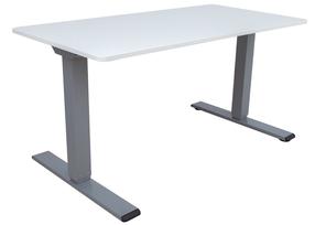 Rašomasis stalas reguliuojamo aukščio Home4you Ergo Optimal K186973, baltas/pilkas