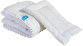 Antklodės ir pagalvės komplektas vaikams Senna Medica, 100 x 135 cm, balta, 2 vnt.