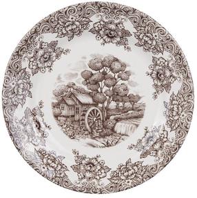 Lėkštė pietų Claytan Water Wheel, Ø 20.3 cm, ruda/smėlio