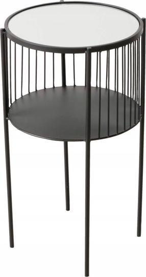 Žurnalinis staliukas Boltze Lobo, juodas, 33 cm x 33 cm x 55.5 cm