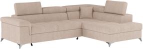 Kampinė sofa Eridano Raquel 18, smėlio, 202 x 275 cm x 88 cm