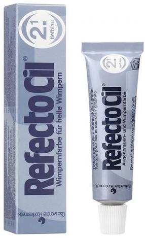 Antakių ir blakstienų dažai RefectoCil, 15 ml, deep blue