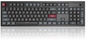 Klaviatūra Montech MKey Freedom Gateron Red, Anglų (US), juoda/raudona, belaidė