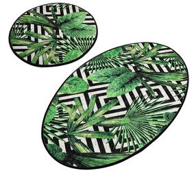 Vonios kilimėlių rinkinys Foutastic Tropic 359CHL1543, įvairių spalvų, 100 cm x 60 cm