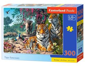 Dėlionė Castorland Tiger Sanctuary 030484, 29 cm x 40 cm, 300 vnt., įvairių spalvų