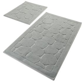 Vonios kilimėlių rinkinys Foutastic Parma 359CHL1659, pilkas, 100 cm x 60 cm