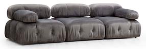 Sofa Hanah Home Bubble L1-O1-1R, pilka, 288 x 95 cm x 75 cm