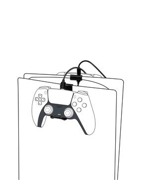 Valdiklio įkrovimo komplektas Nacon BigBen, juoda