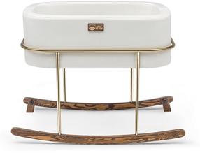 Lopšys kūdikiams viengulė Kalune Design Hier 676HDS1129, aukso/balta, be patalynės dėžės, su čiužiniu