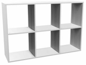 Pastatoma lentyna Malax 2x3, balta, 30 cm x 110 cm x 75 cm