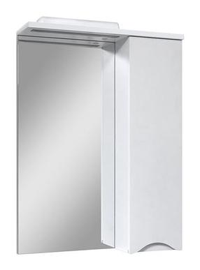 Pakabinama vonios spintelė su veidrodžiu Sanservis Smile 60, balta, 17 cm x 60.2 cm x 85.5 cm