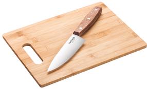 Virtuvinių peilių komplektas Lamart Bamboo Cutting Board With Chef's Knife LT2059, 2 vnt.