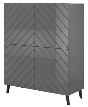 Spintelė Cama Meble Abeto, grafito, 100.5 cm x 40 cm x 121.5 cm