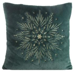 Kalėdinis dekoratyvinės pagalvėlės užvalkalas PSWA-273, žalia, 45 cm x 45 cm