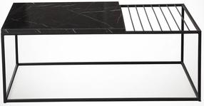 Kavos staliukas Kalune Design Zinus, juodas, 95 cm x 55 cm x 43 cm