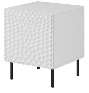 Naktinis staliukas Cama Meble Hole, baltas, 44 cm x 40.5 cm x 53.5 cm