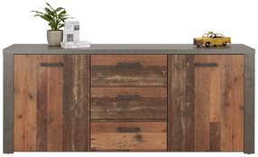 Komoda Forte Magara MGAK238-C546, ruda, 41.3 cm x 196 cm x 83.1 cm