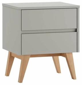 Naktinis staliukas Pinio Swing, pilkas, 56 cm x 48 cm x 58.8 cm