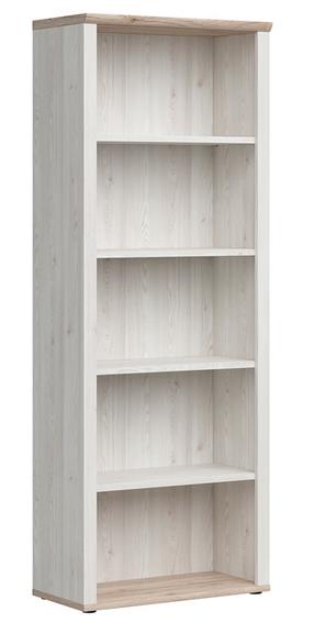 Pastatoma lentyna Romance S516-REG/20/8-MSJ/DSAJ, ąžuolo/balta, 38 cm x 76 cm x 202 cm