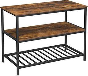 Virtuvės lentyna Vasagle, ruda/juoda, 120 cm x 60 cm x 90 cm