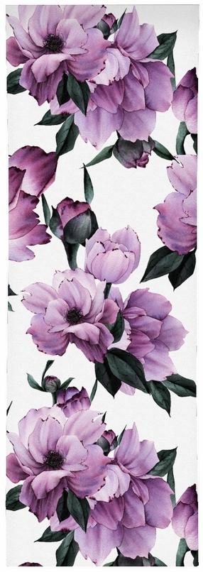 Naktinė užuolaida ZPMB-62, balta/violetinė/žalia, 75 cm x 250 cm