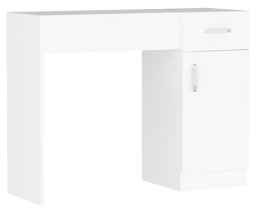 Kosmetinis staliukas Kalune Design Inci 550ARN2201, baltas, 74.2 cm x 37.6 cm x 107.5 cm, su veidrodžiu