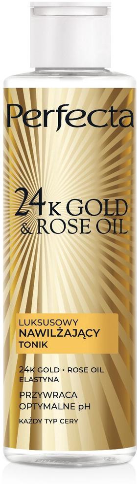 Veido tonikas Perfecta 24K Gold&Rose Oil Luxurious Face Tonic, 200 ml