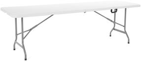 Stovyklavimo stalas Catering, baltas, 244 cm x 74.5 cm x 74.5 cm