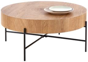 Kavos staliukas Brooklyn, ąžuolo, 80 cm x 80 cm x 37 cm