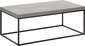 Kavos staliukas Shumee Delano, juodas/pilkas, 60 cm x 100 cm x 40 cm