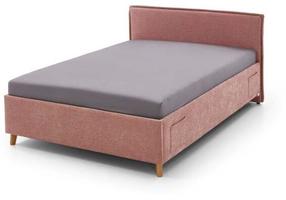 Lova viengulė Fun, 90 x 200 cm, rožinė, be čiužinio, su grotelėmis