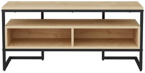 TV staliukas Kalune Design Merrion, rudas/juodas, 35 cm x 110 cm x 49.9 cm