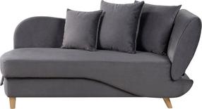 Kampinė sofa Beliani Meri II Right, tamsiai pilka, dešininė, 157 x 69 cm x 73 cm