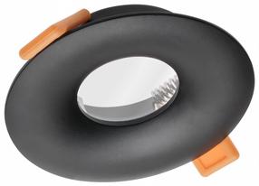 Įmontuojamas šviestuvas įleidžiamas GTV Alessio, GU10, juodas