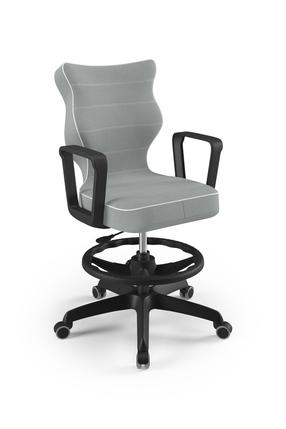 Vaikiška darbo kėdė Norm Jasmine 03, 63 x 63 x 102.5 cm, juoda/pilka
